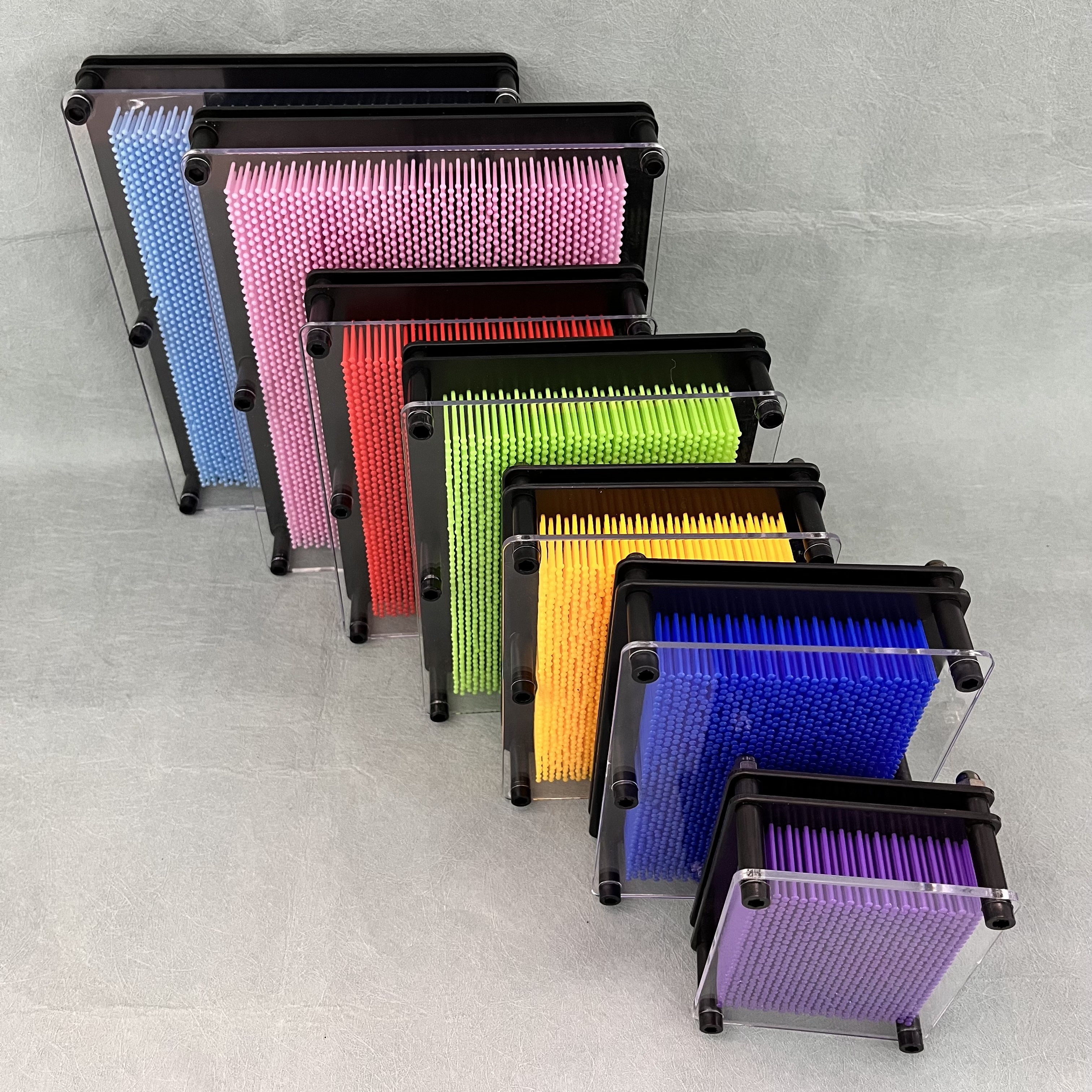 Business gift creative home office ornaments puzzle decompression 3D clone hand mold handprint square fun variable needle clone handprint palm needle painting ornaments children's favorite toys thumbnail