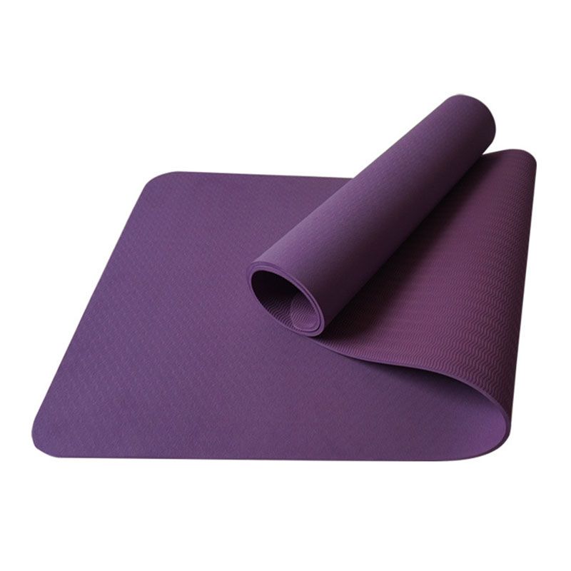 厂家直销TPE单色瑜伽垫 加宽加厚双人瑜伽垫 瑜伽健身垫详情1