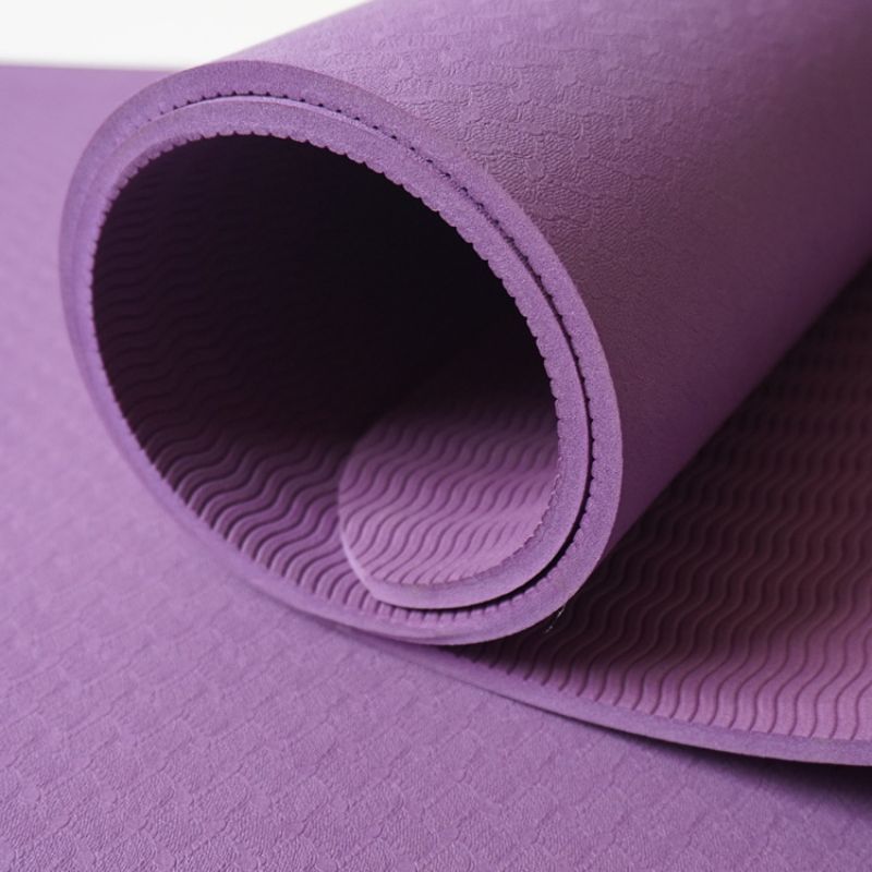厂家直销TPE单色瑜伽垫 加宽加厚双人瑜伽垫 瑜伽健身垫详情2