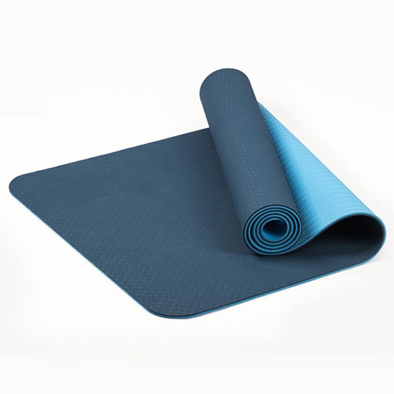 TPE环保瑜伽垫定制体位线健身用品 双色瑜伽垫厂家直销定制logo 健身垫双人瑜伽垫详情图2