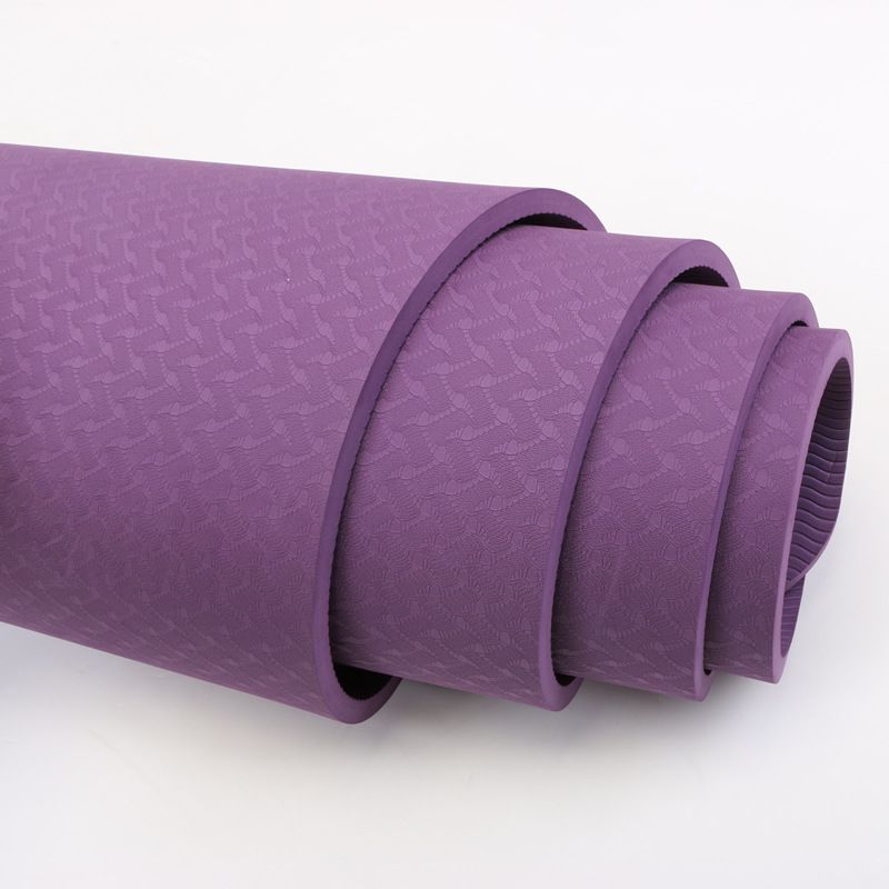 厂家直销TPE单色瑜伽垫 加宽加厚双人瑜伽垫 瑜伽健身垫详情3