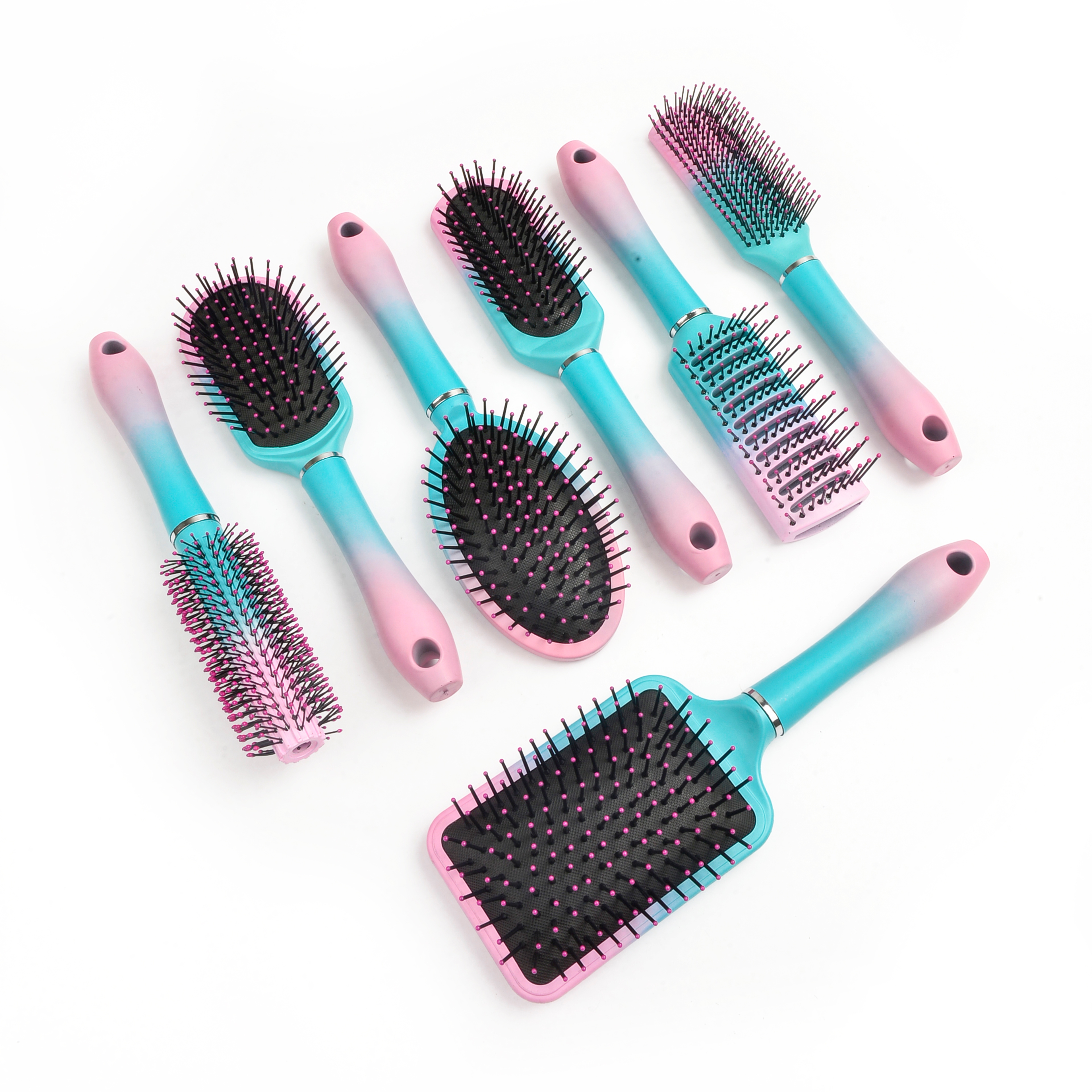 Women's Hair Roll Comb Anti-Static Massage Curly Hair Comb Net Red Comb