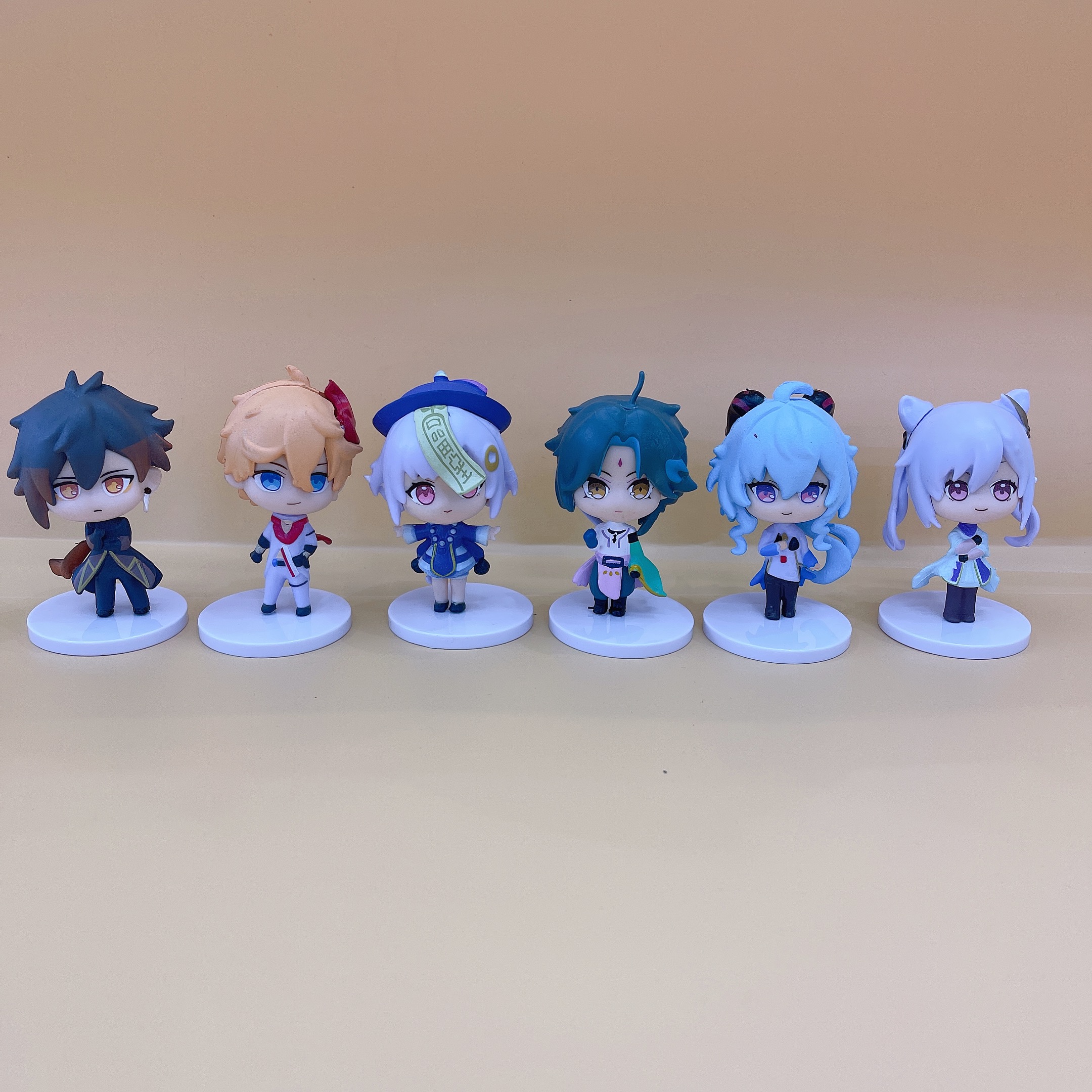 6 Q version of the original God Piper hand do two dimensional game model Windy Di Luk Ying Koli doll decoration toys thumbnail