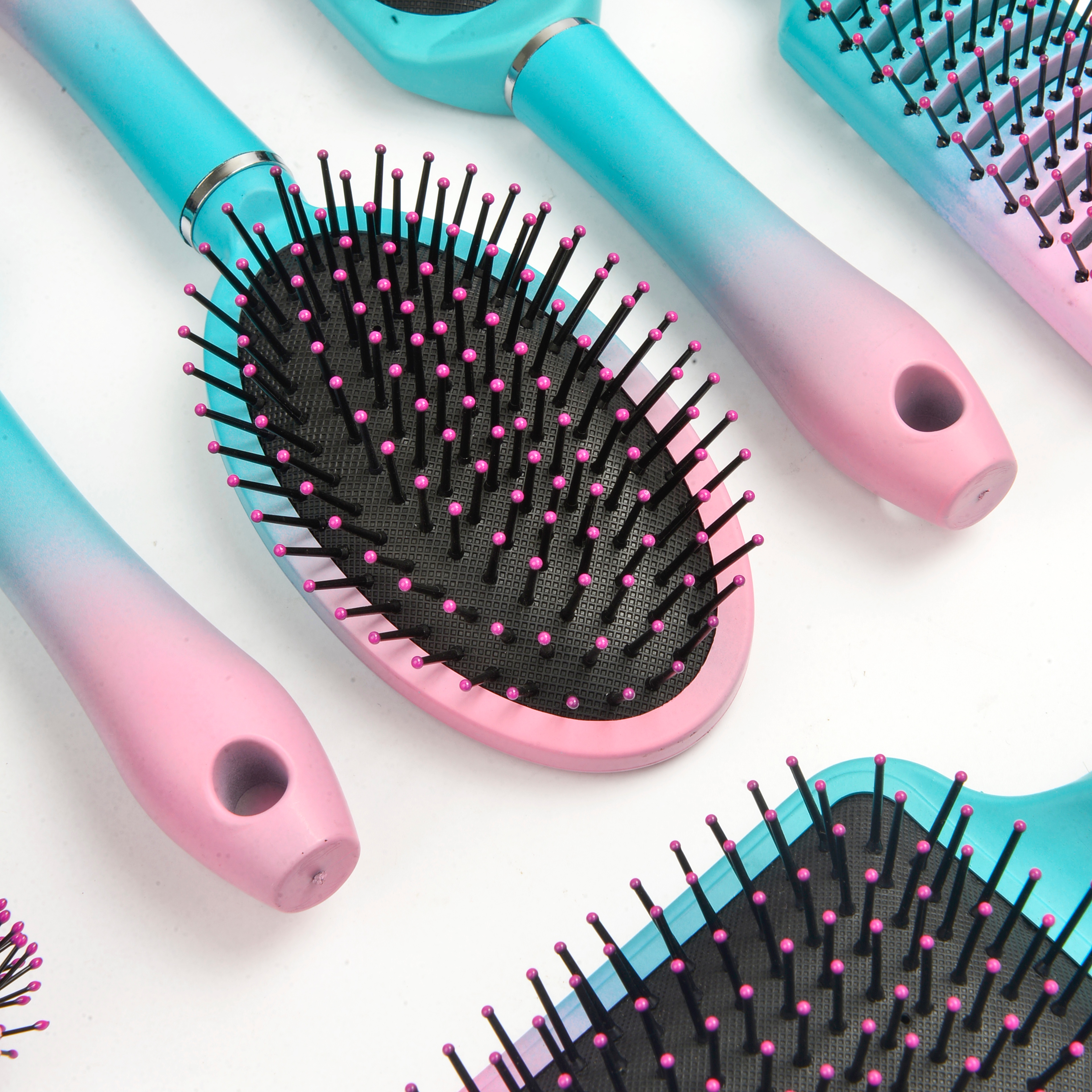 Women's Hair Roll Comb Anti-Static Massage Curly Hair Comb Net Red Comb details Picture