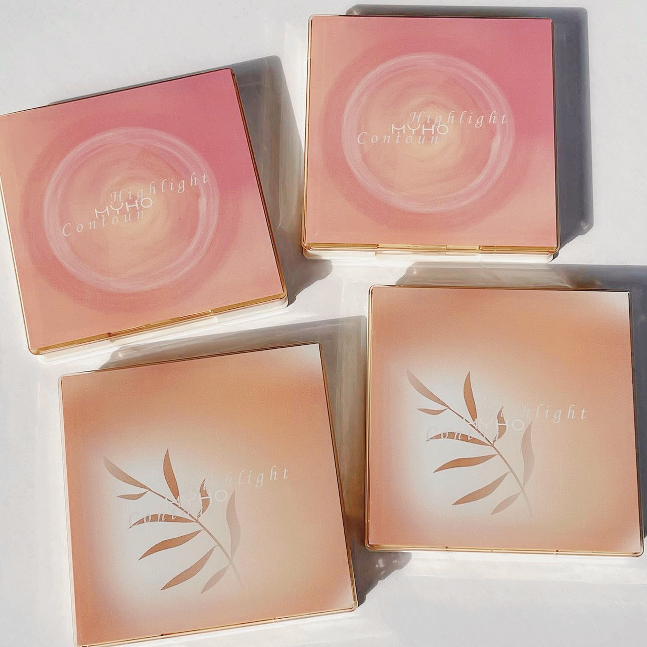 MYHO Highlighter Contouring Disc, a multi-functional 4-color contouring disc, a highlighter and shadow integrated disc, and a matte face brightening comprehensive disc pic 8