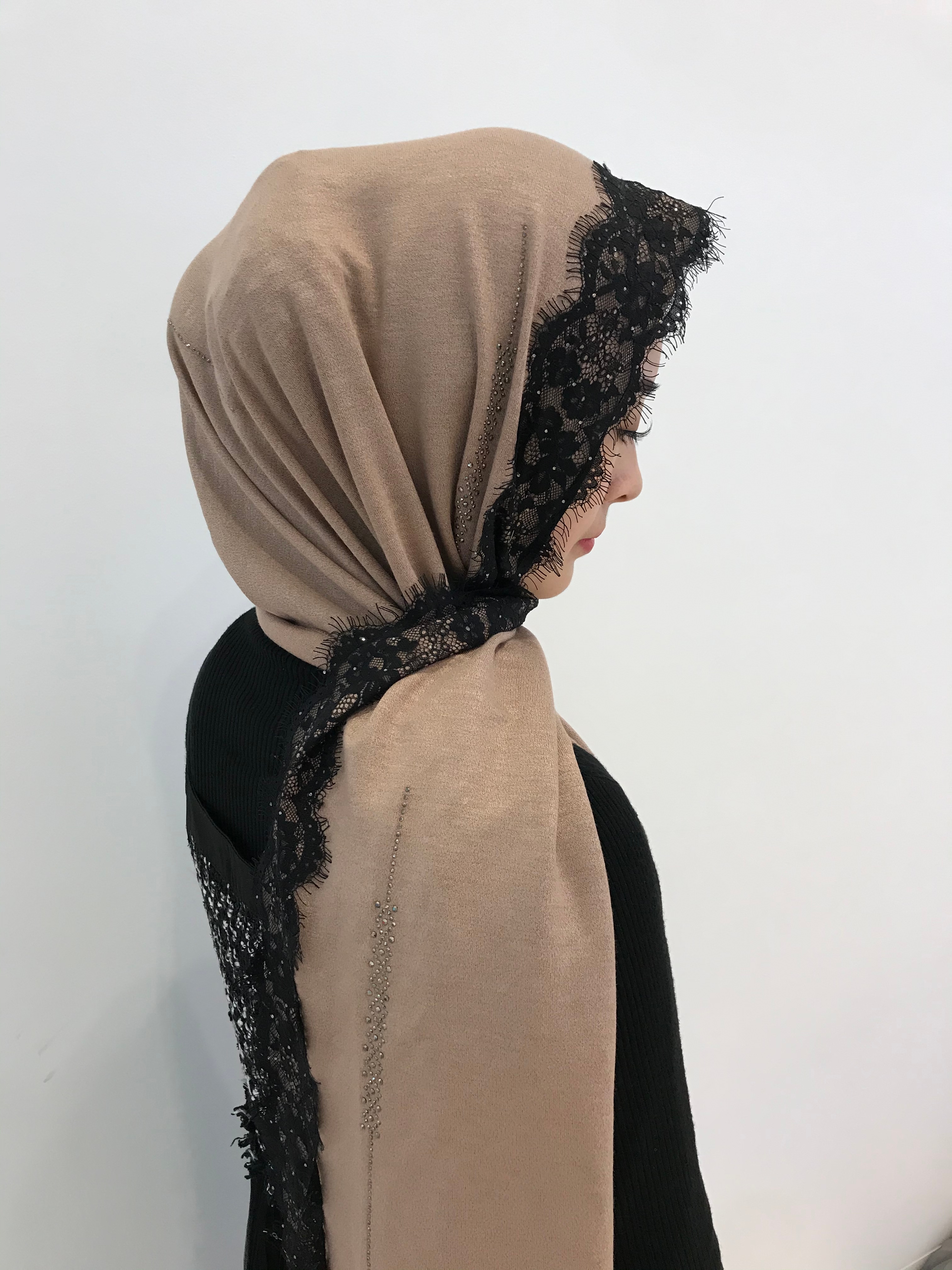 针织拼睫毛蕾丝烫钻详情6