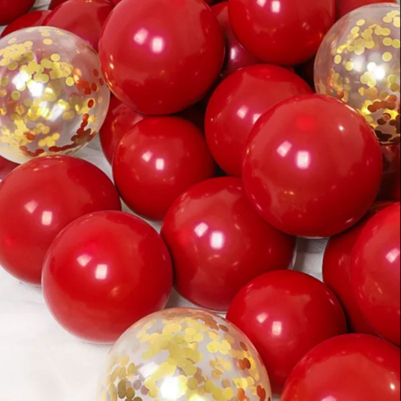 10-inch wedding macaron balloons, gemstone red, wedding birthday balloons, children's wedding room decoration, scene setting supplies Application Scenario
