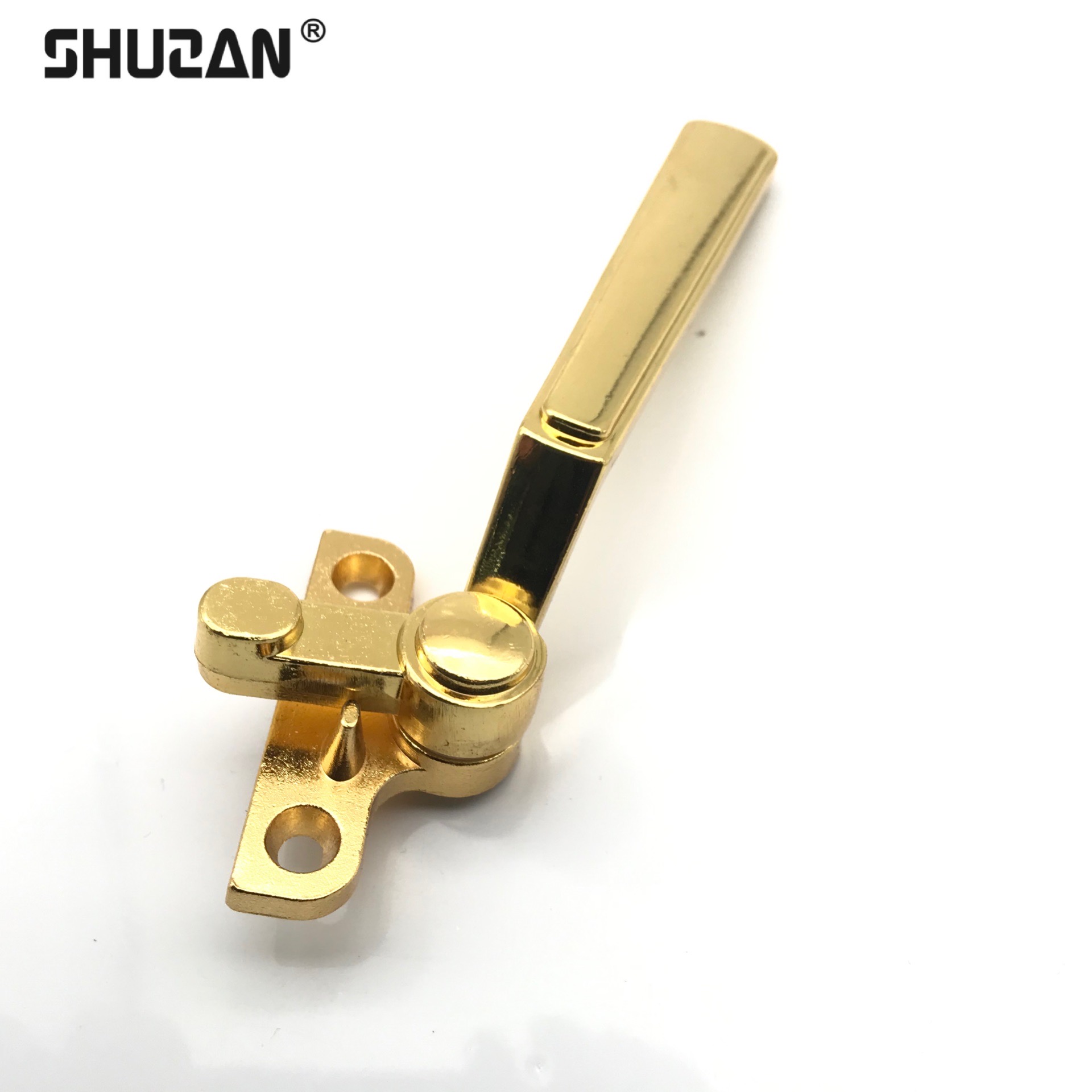 舒赞 优质品牌金色轴承冰裂纹欧式柜门拉手家具门把手鹅卵石造型门五金配件详情1