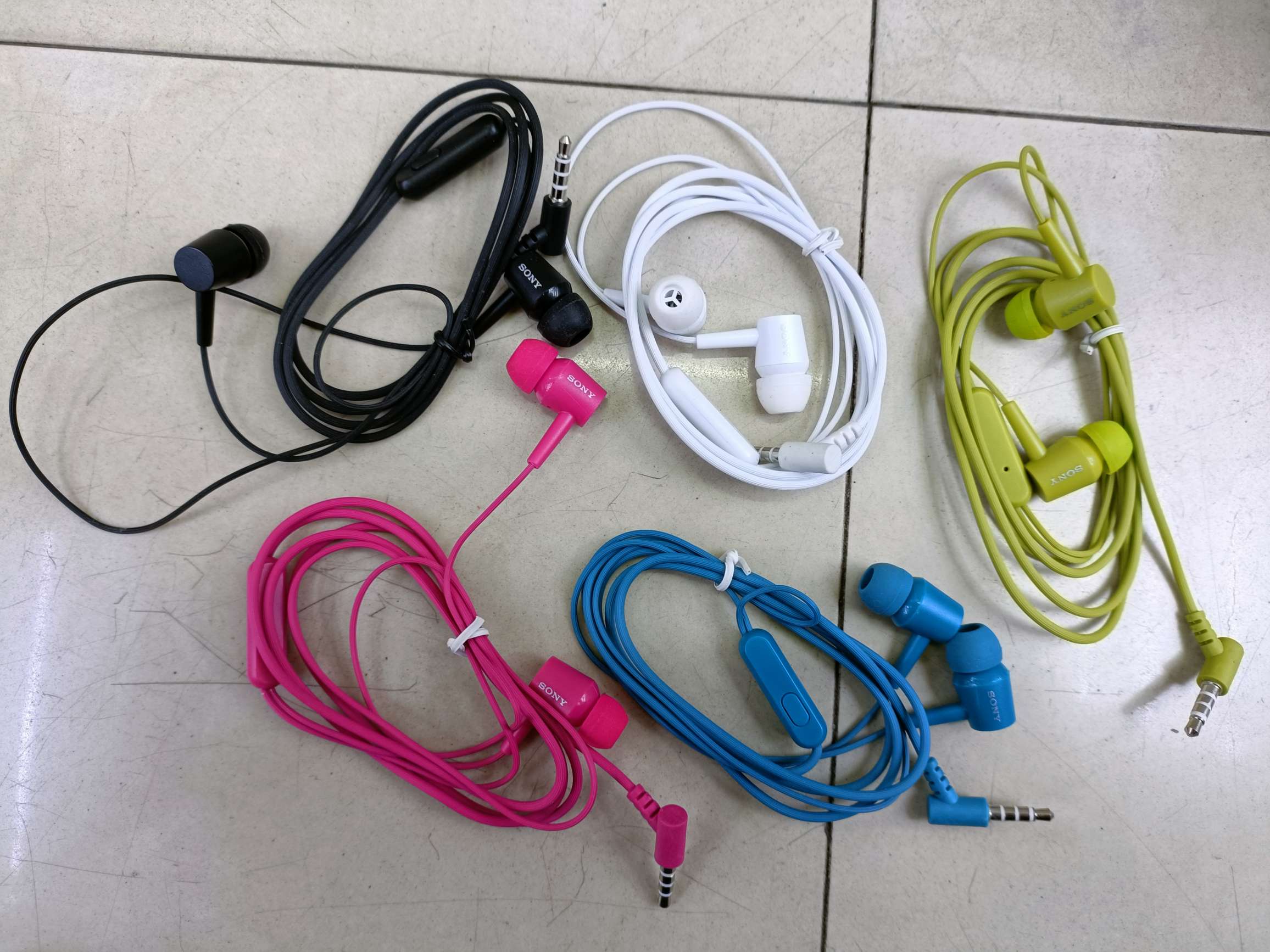 SONY Color headphone cable Wired jack headphone cable control headphone