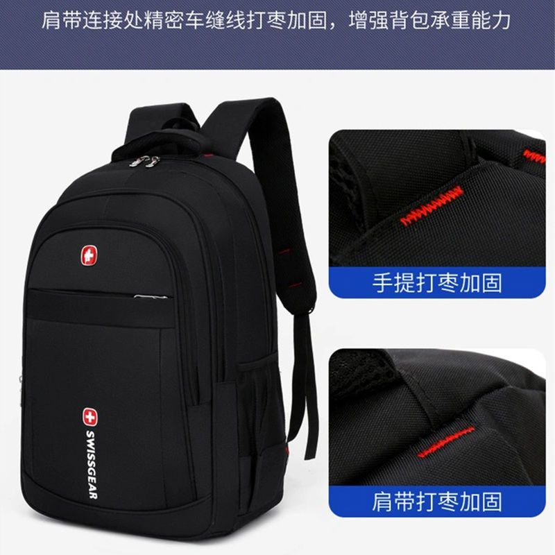 高级品质背包男2022新款双肩包大容量旅游电脑包学生书包潮流韩版详情3