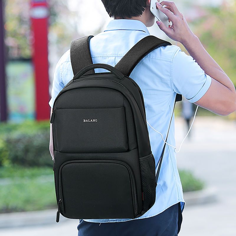 2022新款高中大学生书包双肩包大容量15.6寸电脑包商务背包男详情3
