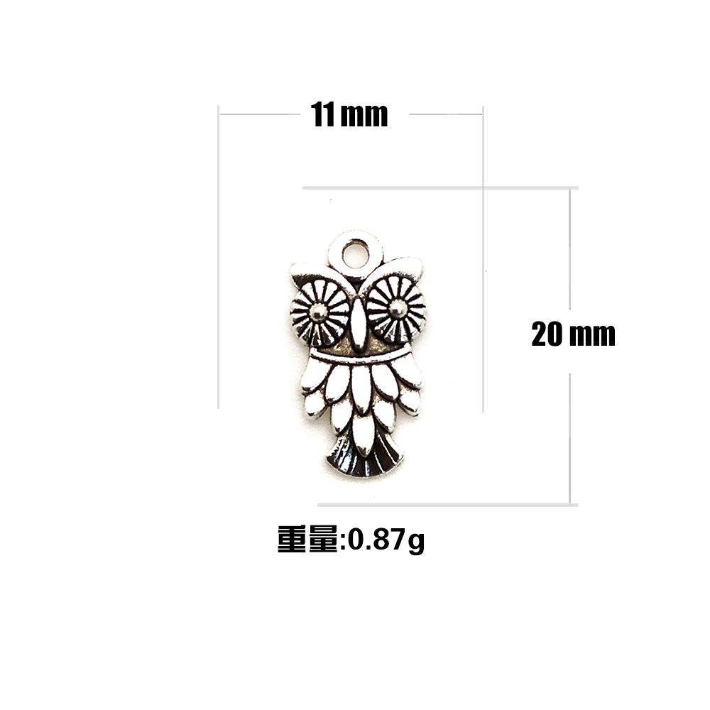 Single Hole With Hanging Owl Zinc Alloy Accessory Y0639 Item Picture