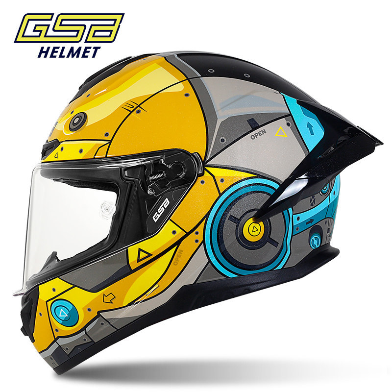 National trend GSB high-end large rear wing 263 full helmet motorcycle helmet, racing helmet, personalized helmet, retro helmet, women's half helmet Item Picture