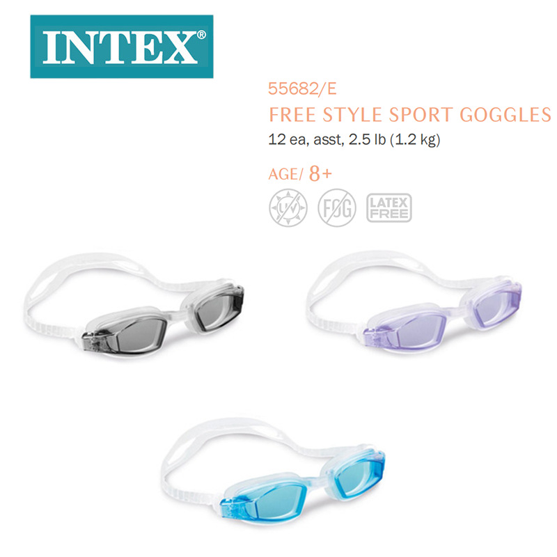 INTEX55682自由式运动泳镜 潜水镜 护目镜 水上用品批发详情1