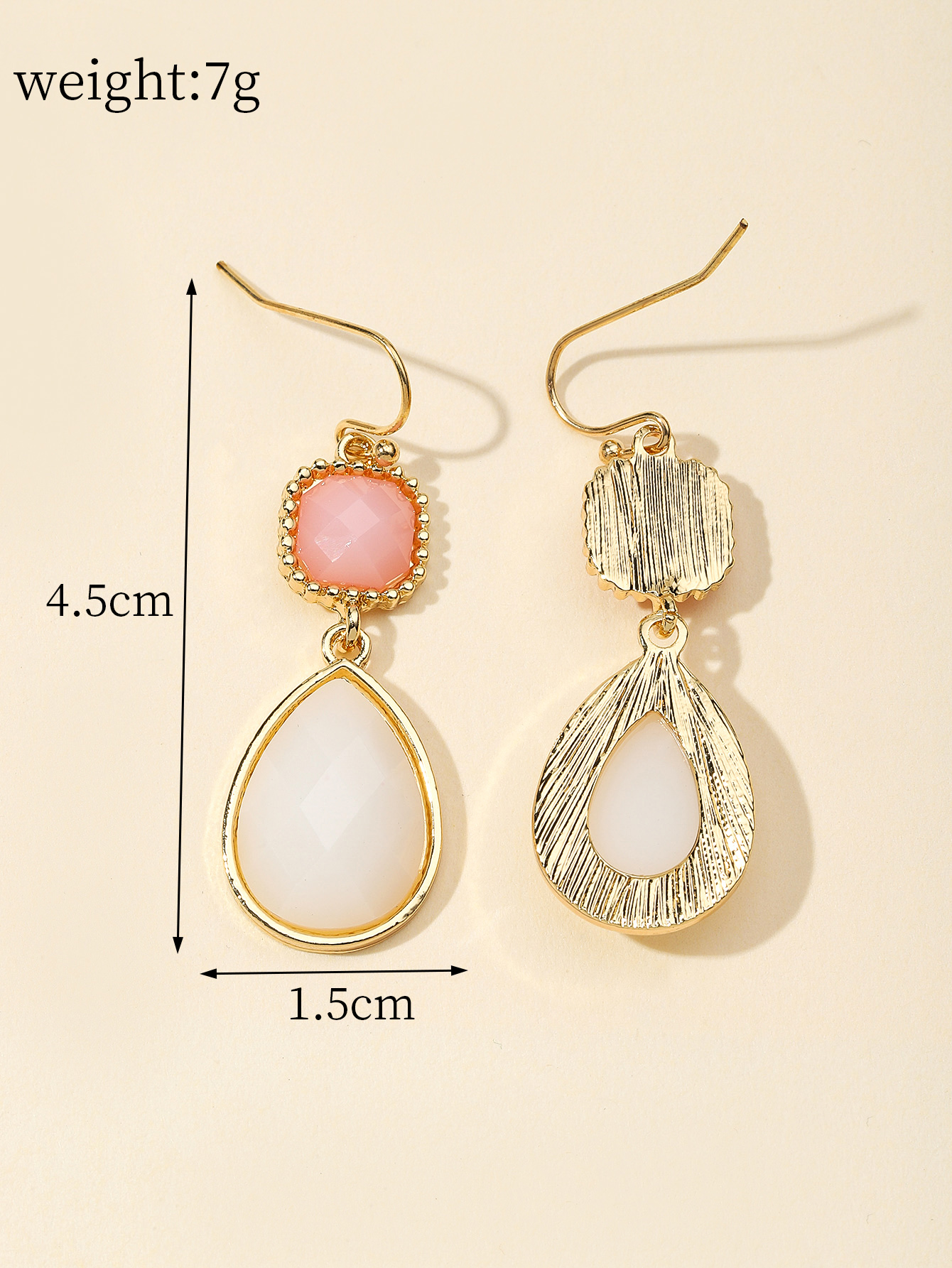 Alloy resin pendant drop earrings Japanese and Korean new sweet temperament women's pendant earrings jewelry custom wholesale Application Scenario