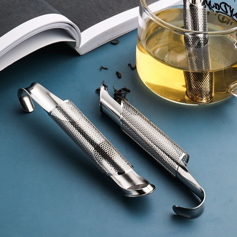 304 Stainless steel creative Hanging Tea infuser Pipe shaped tubular tea infuser stainless steel tea drain simple tea strainer