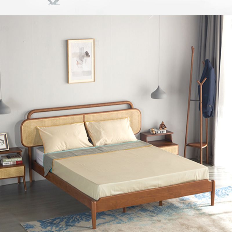 北欧1.5米实木床现代简约卧室家具白蜡木1.8米双人床全实木家具图