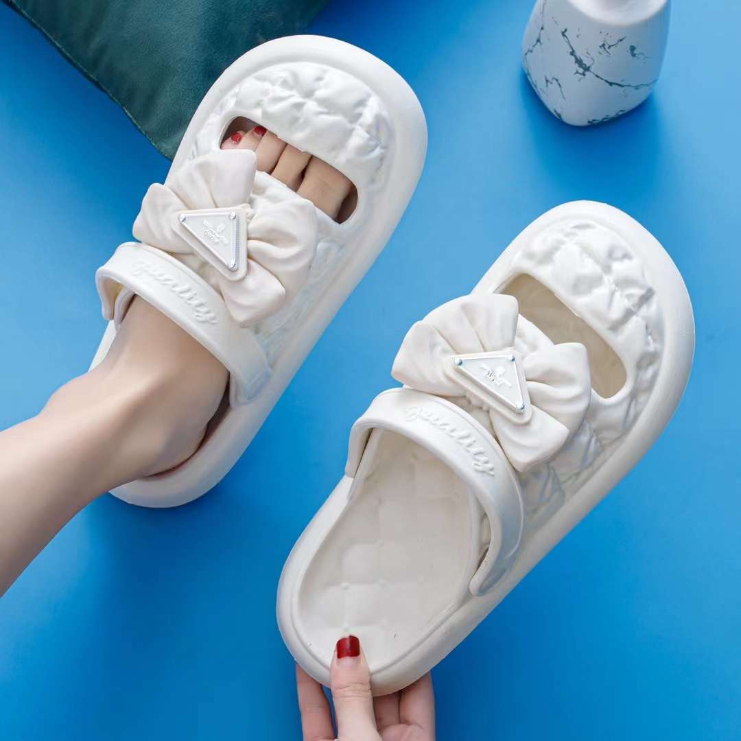 Summer fashion Bao head cute bow ladies wear non-slip slippers jy