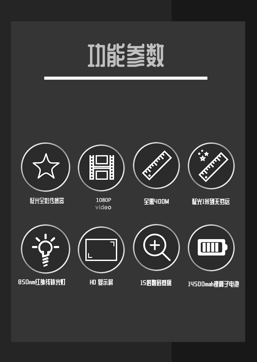 ZIYOUHUP1X-0540夜视仪红外手持夜间成像仪全黑红外线高倍望远镜详情10