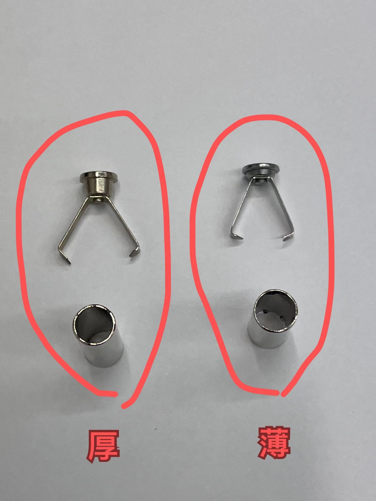 DHD cord buckle cord head clasp rope head rope tail clip hardware alloy accessories