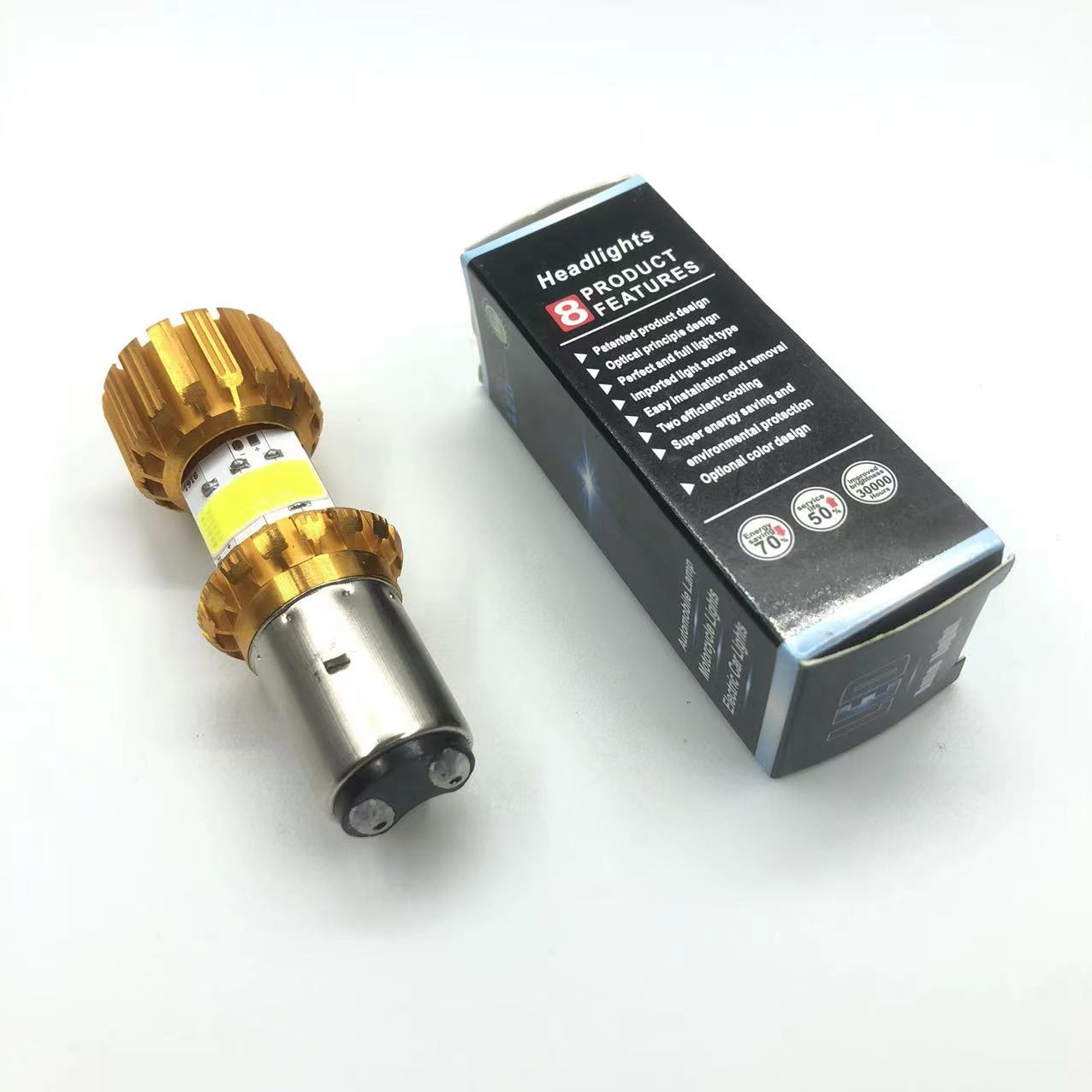 Motorcycle led headlights 12V ultra-bright focused spotlights with built-in dual-claw foreign trade model lights Specification drawing