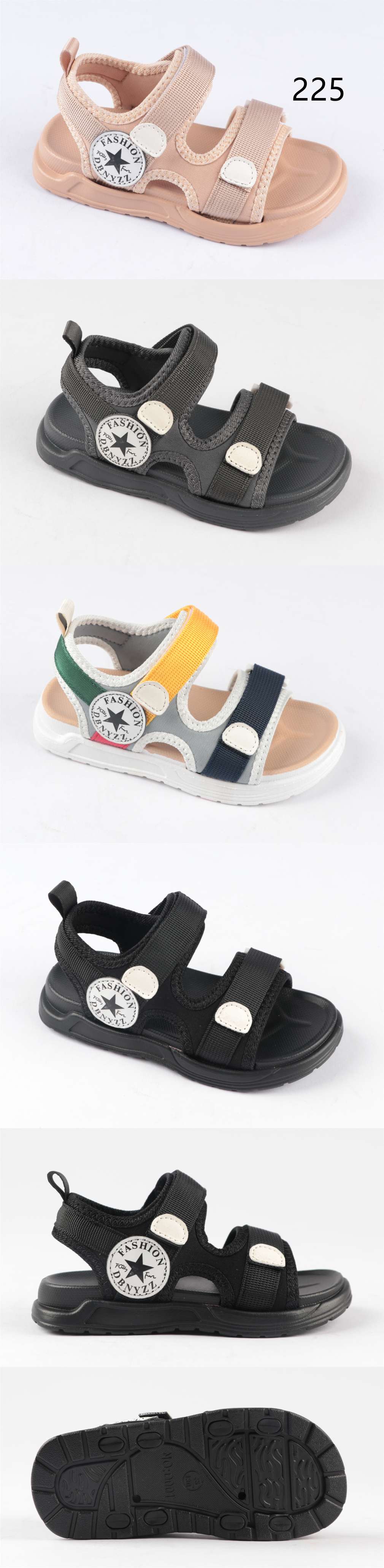 Sandals 2022 new soft sole non-slip handsome little kids Big Kids Little Kids Baby Kids Kids Beach Shoes Students