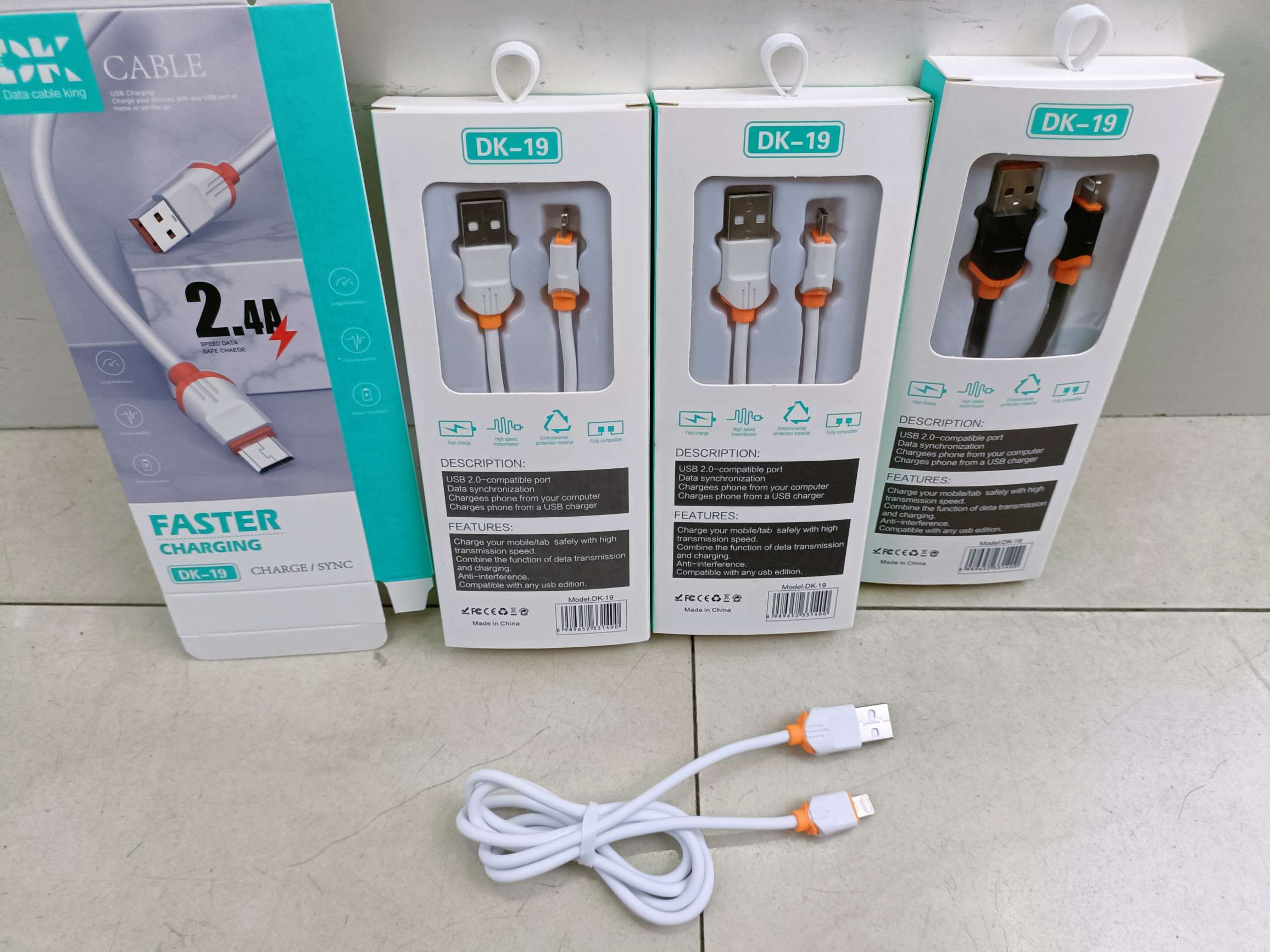 Robot UV shell data cable mobile phone data cable