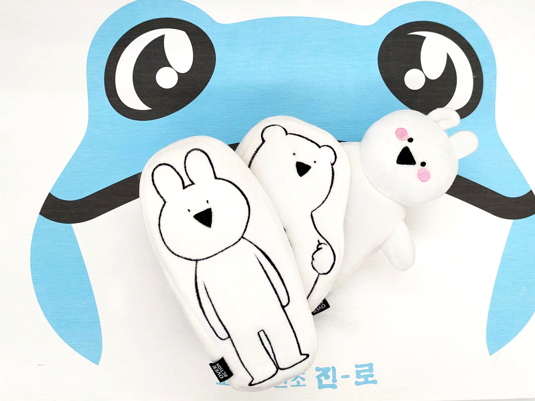 韩版简约毛绒笔袋 便携可爱动物笔袋 文具袋化妆袋多用 详情3