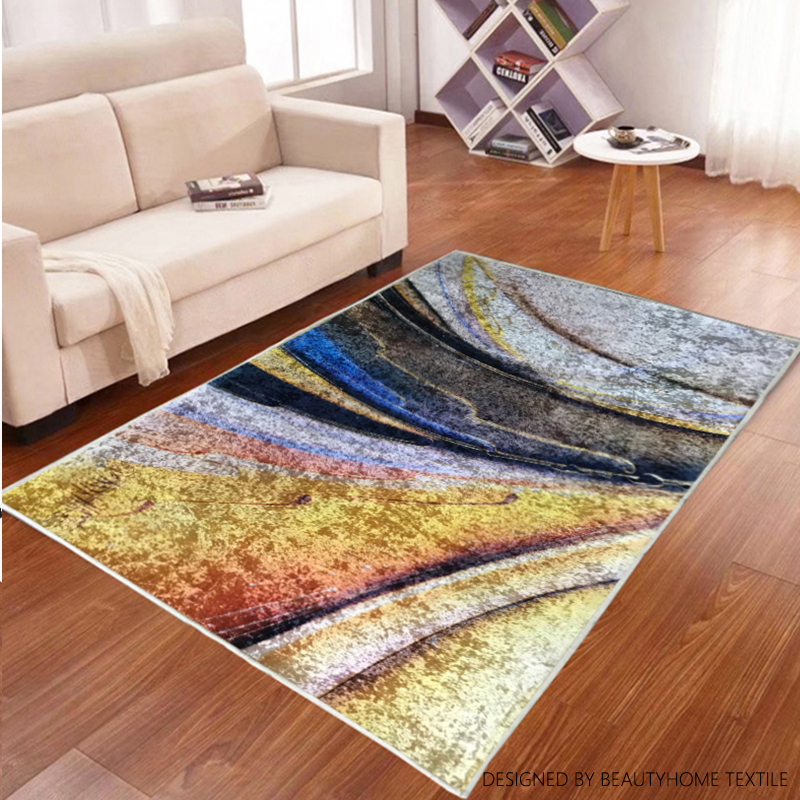 IBH Lijia Home Textile Carpet HD Gold Diamond Velvet Carpet Living Room Carpet Simple Modern Carpet Bedroom Study Floor Mat High-end Coffee Table Foot Mat BH22120834