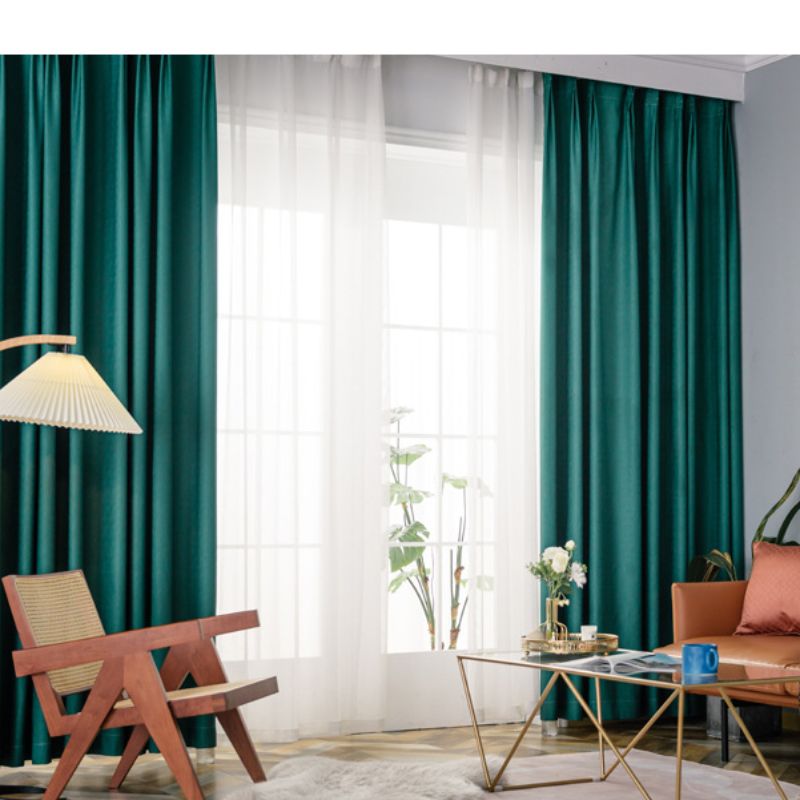 Bingo soft furnishing dark-patterned jacquard blackout fabric, Nordic new trend simple curtains, balcony, living room, bedroom Specification image