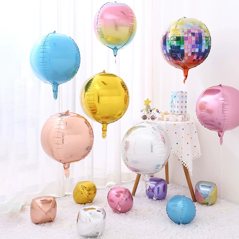 10寸18寸22寸4D球印花球生日派对装饰铝膜气球宴会背景装饰气球详情9
