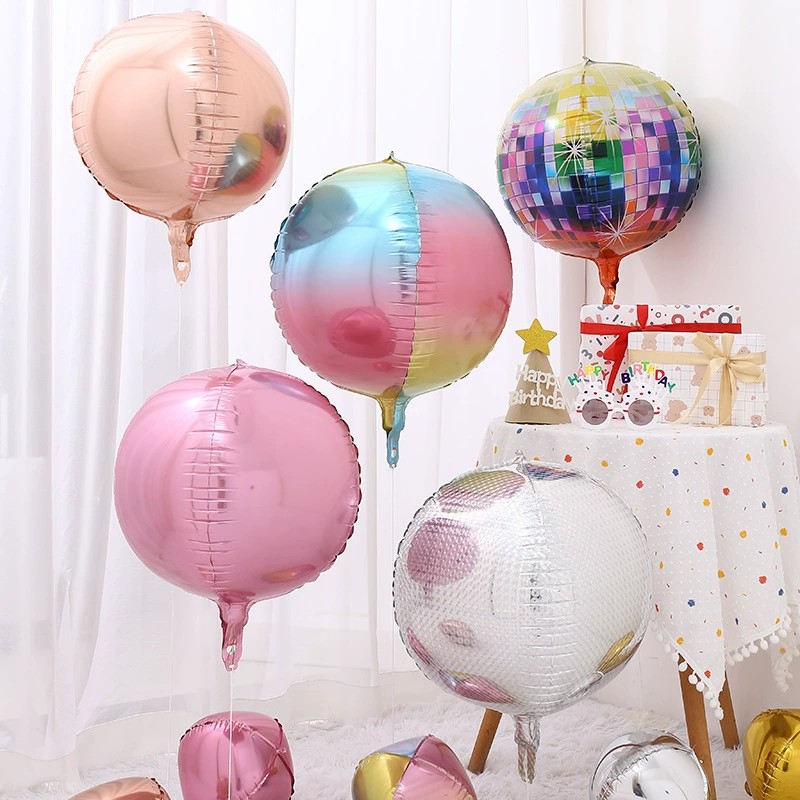 10寸18寸22寸4D球印花球生日派对装饰铝膜气球宴会背景装饰气球详情8