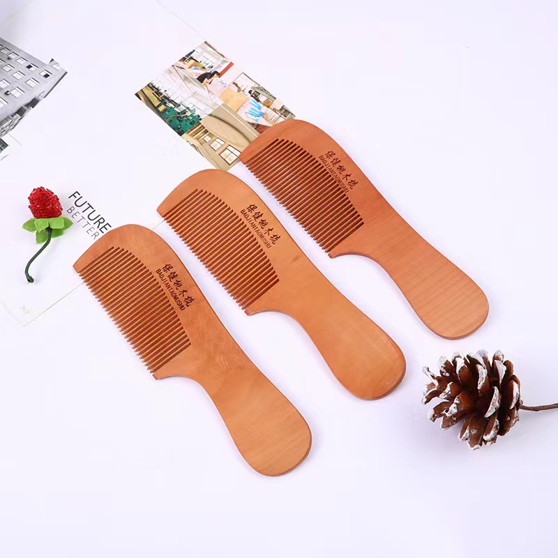 Manufacturers Direct Sales Of Fine Peach Comb Handle Peach Comb Hair Comb With Handle Peach Comb Application Scenario