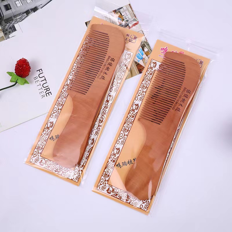 Manufacturers Direct Sales Of Fine Peach Comb Handle Peach Comb Hair Comb With Handle Peach Comb Specification drawing