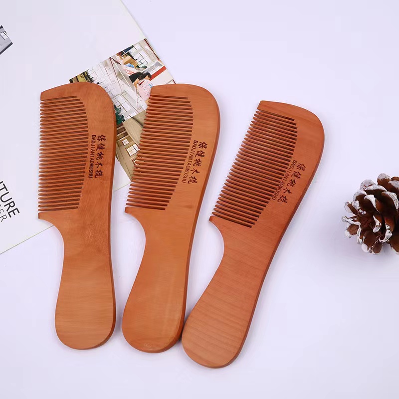 Manufacturers Direct Sales Of Fine Peach Comb Handle Peach Comb Hair Comb With Handle Peach Comb details Picture