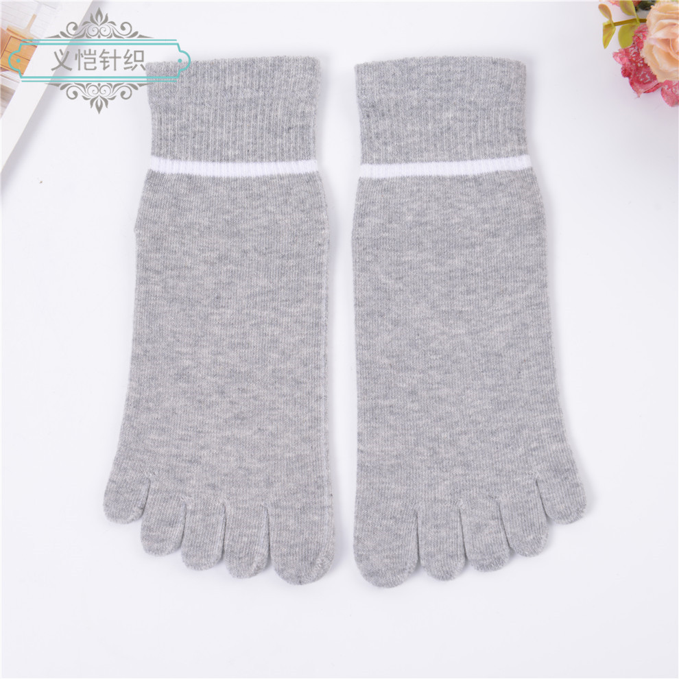 Women's Two-Color Sweat-Absorbing Mid-Tube Small White Shoes Essential Five-Finger Comfort Specification drawing