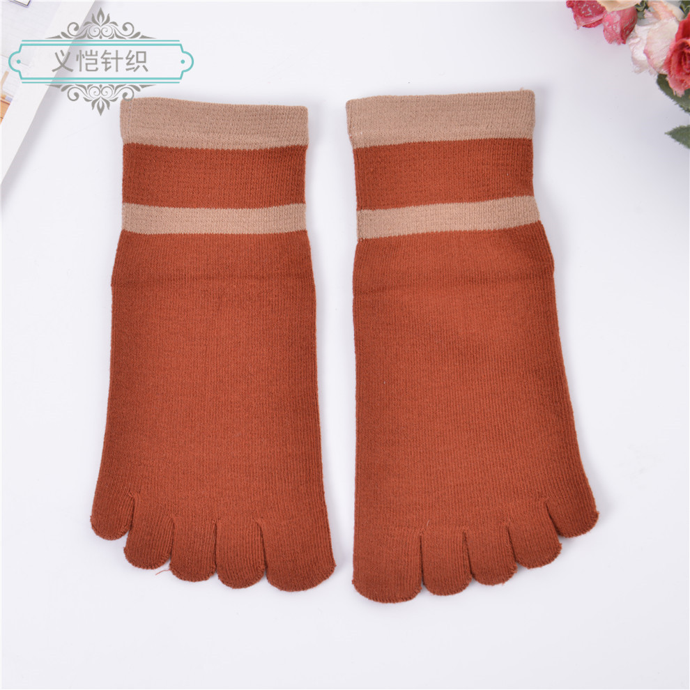 Women's Two-Color Sweat-Absorbing Mid-Tube Small White Shoes Must Have Five Fingers Specification drawing