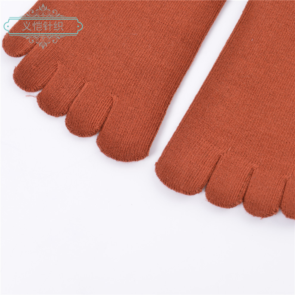 Women's Two-Color Sweat-Absorbing Mid-Tube Small White Shoes Must Have Five Fingers Item Picture