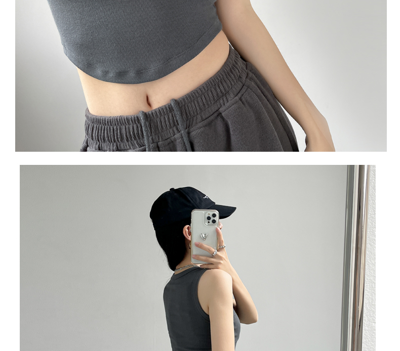 短款背心女吊带夏季紧身无袖设计感小众圆弧内搭打底外穿甜辣上衣详情5