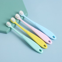 2022 new 3-6 years old baby soft bristled toothbrush small head about ten thousand hairs children's toothbrush cylinder single pack
