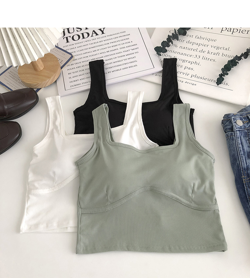 吊带背心美背女夏季内搭外穿文胸一体打底无袖T恤带胸垫上衣冰丝详情4