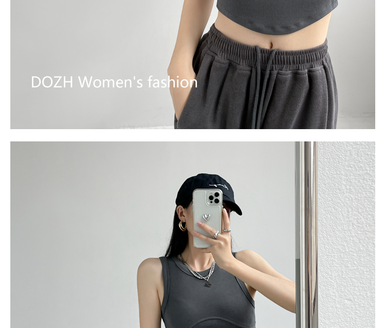 短款背心女吊带夏季紧身无袖设计感小众圆弧内搭打底外穿甜辣上衣详情11