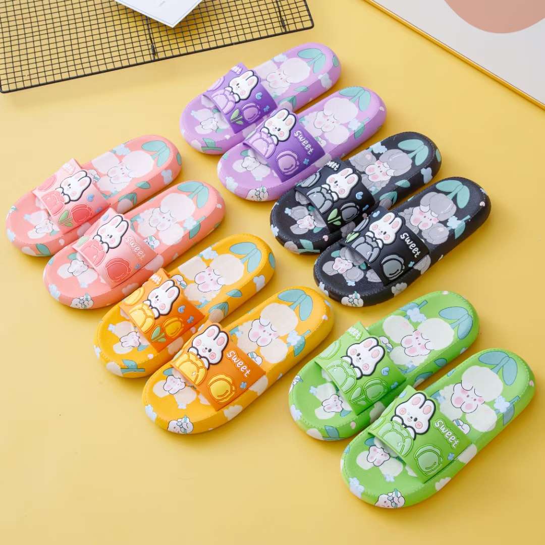 Slippers for children and girls non-slip outside wearing 2022 new summer home cartoon cute girls and men slippers Princess 389