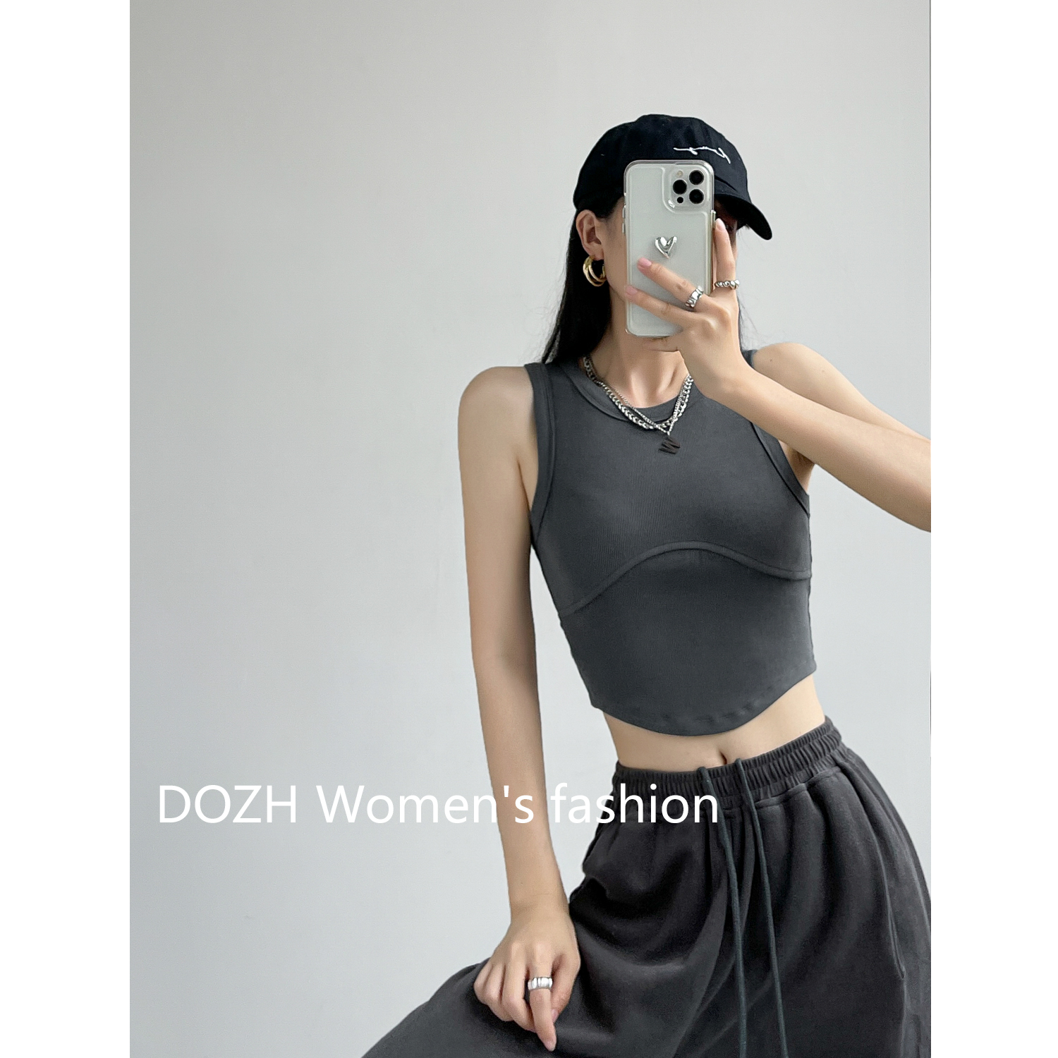 吊带背心细节图