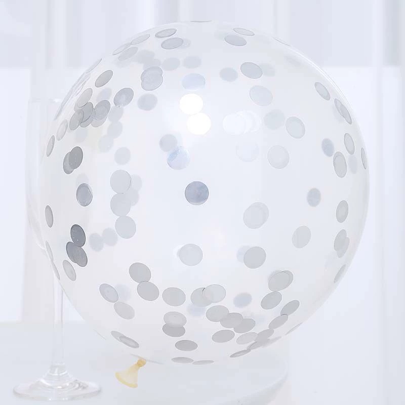 12寸2.8g亮片透明乳胶气球生日派对婚礼浪漫装饰乳胶气球网红气球详情11