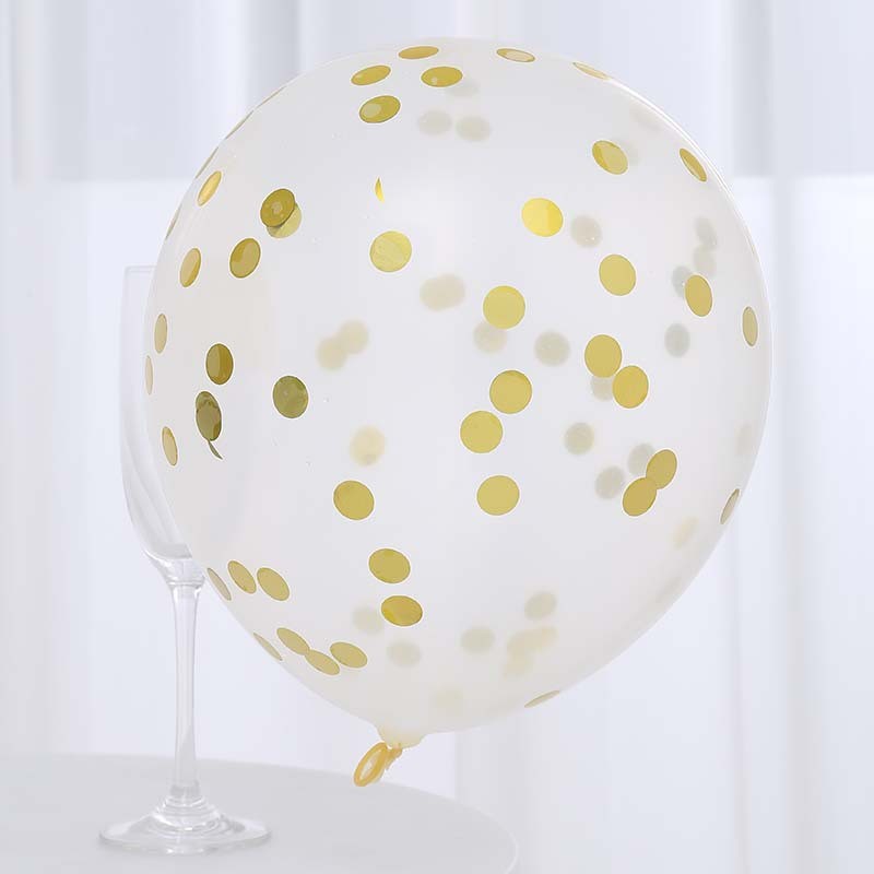 12寸2.8g亮片透明乳胶气球生日派对婚礼浪漫装饰乳胶气球网红气球详情8