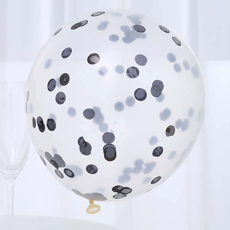 12寸2.8g亮片透明乳胶气球生日派对婚礼浪漫装饰乳胶气球网红气球详情6