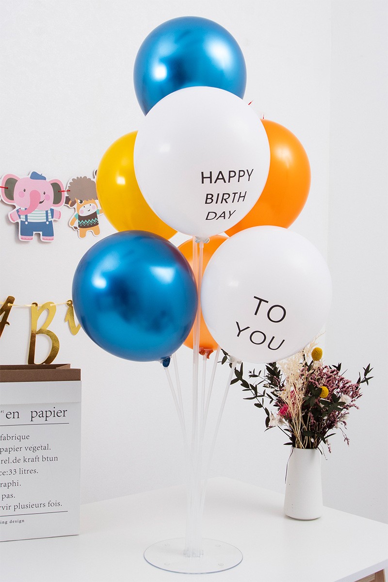 生日装饰场景布置宝宝男孩派对女孩一周岁桌飘气球立柱会场用品详情10