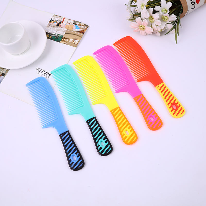 Korean Plastic Portable Cute Stripes Anti-Static Hair Conditioning Hair Styling Comb Hair Comb Head Comb Application Scenario