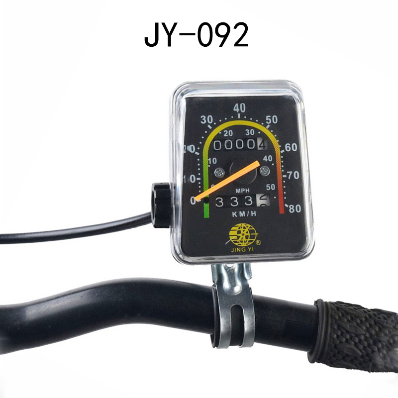 JY-092 code watch (pointer type) Bicycle cable code watch tricycle bicycle mechanical code watch square speedometer speed meter speedometer odometer
